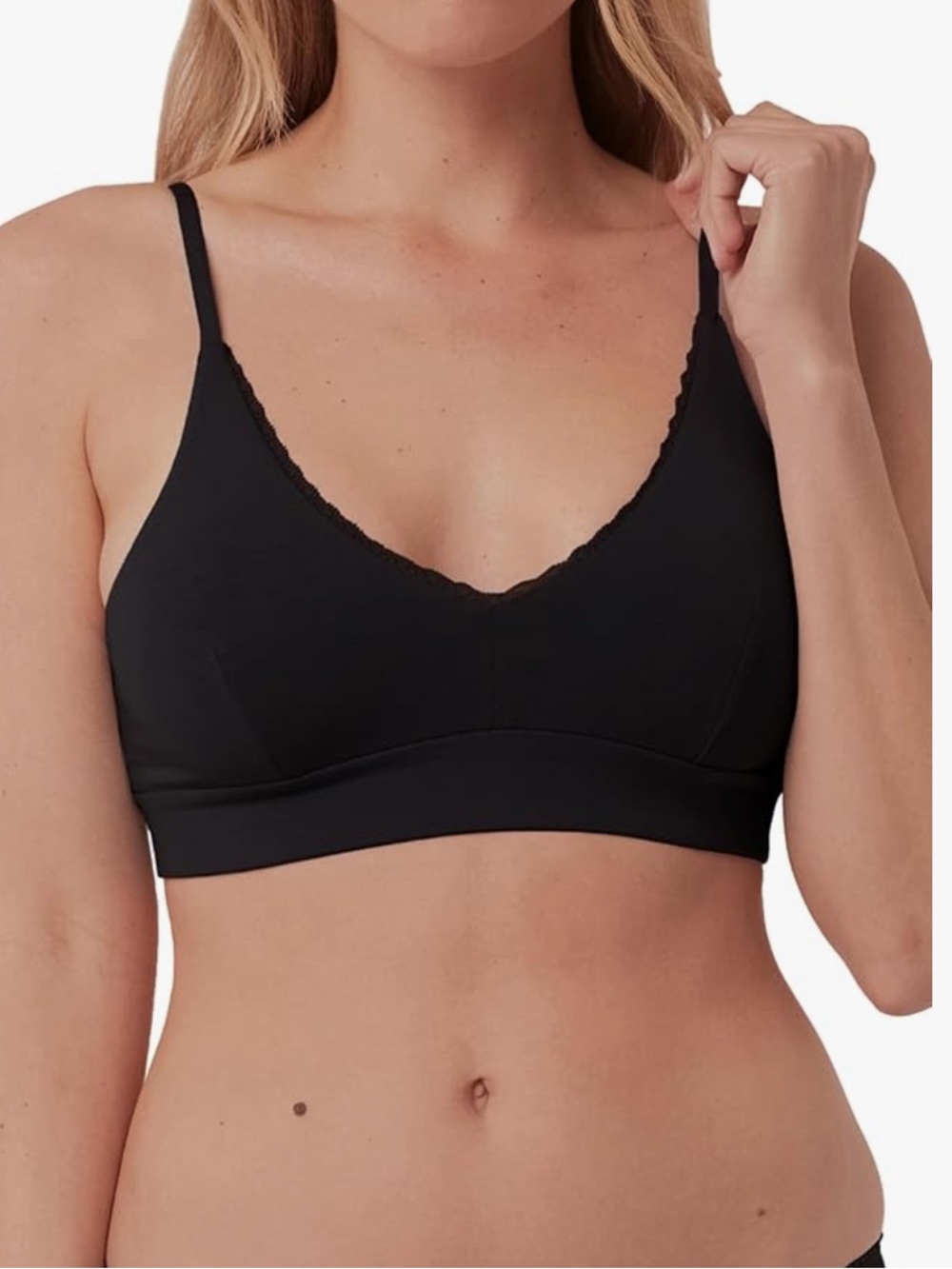 Pact Women's Organic Cotton Pretty Plunge Bralette